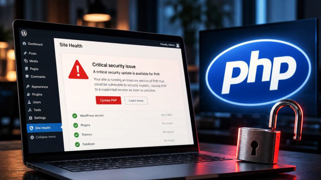 WordPress : une mise à jour de sécurité critique est disponible pour PHP WordPress : une mise à jour de sécurité critique est disponible pour PHP